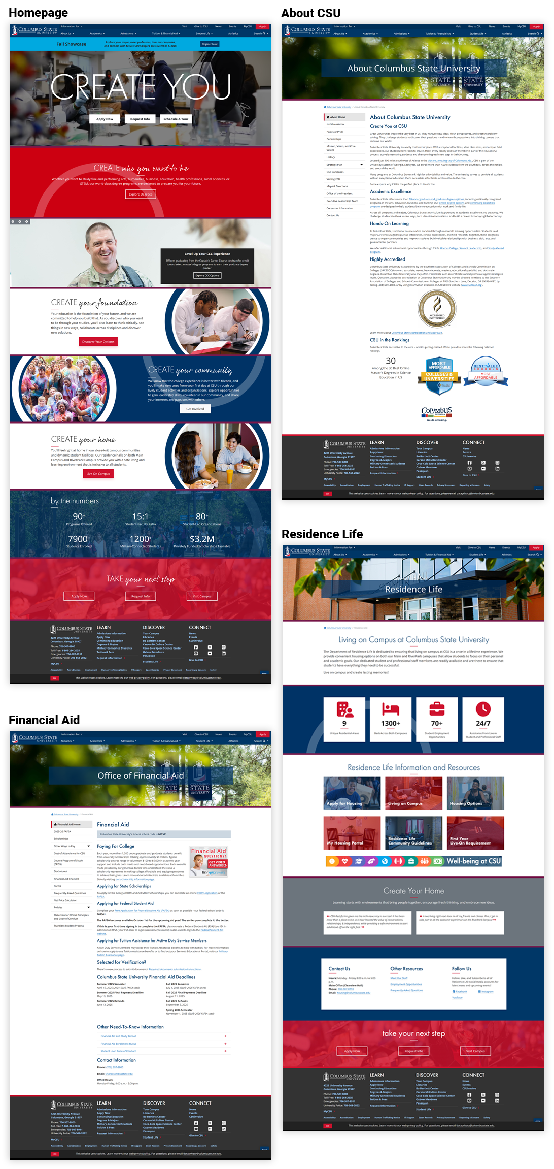Overview of redesigned pathways and templates (CSU)