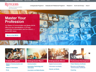 Rutgers SC&I website redesign