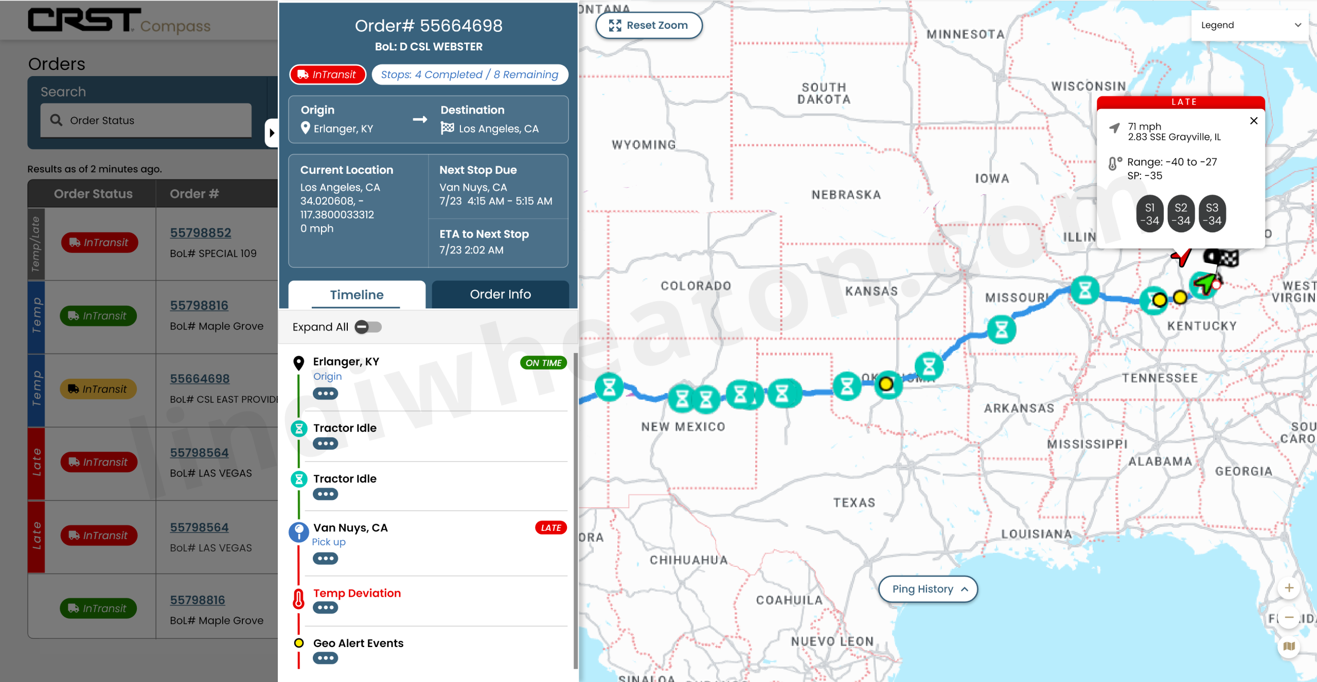 Carrier portal onboarding overview with steps for profile, compliance and payments