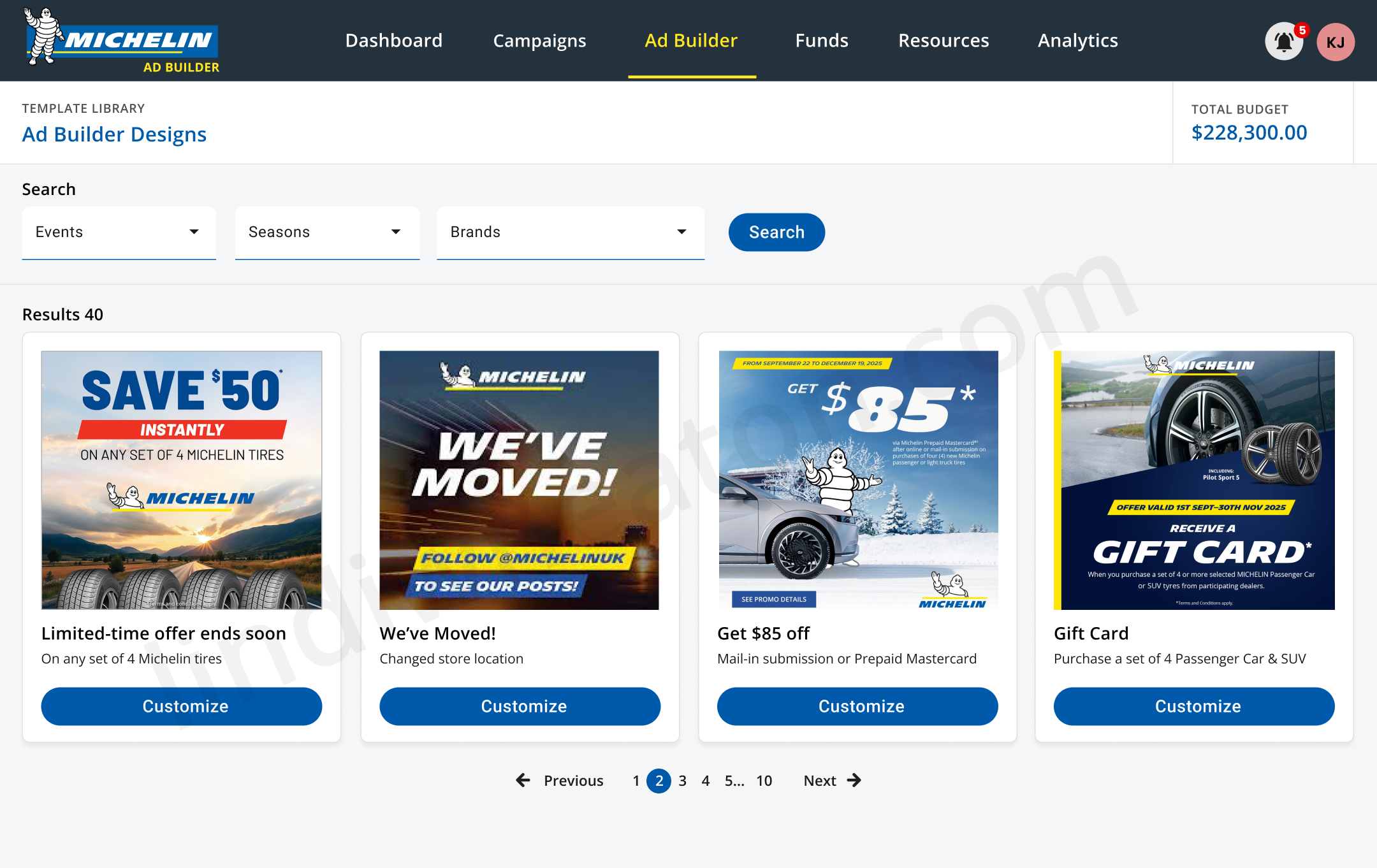 Template Library — Spec Badges (placeholder)