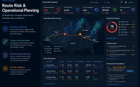Transportation Route Risk and Operational Planning Dashboard
